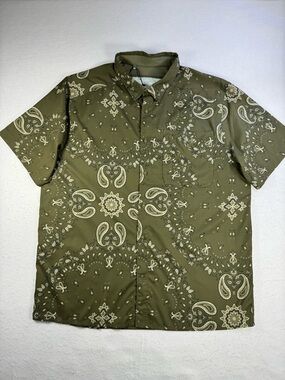 Under Armour Men’s XXL Dockside UPF 50 Paisley Short‑Sleeve Shirt NWT